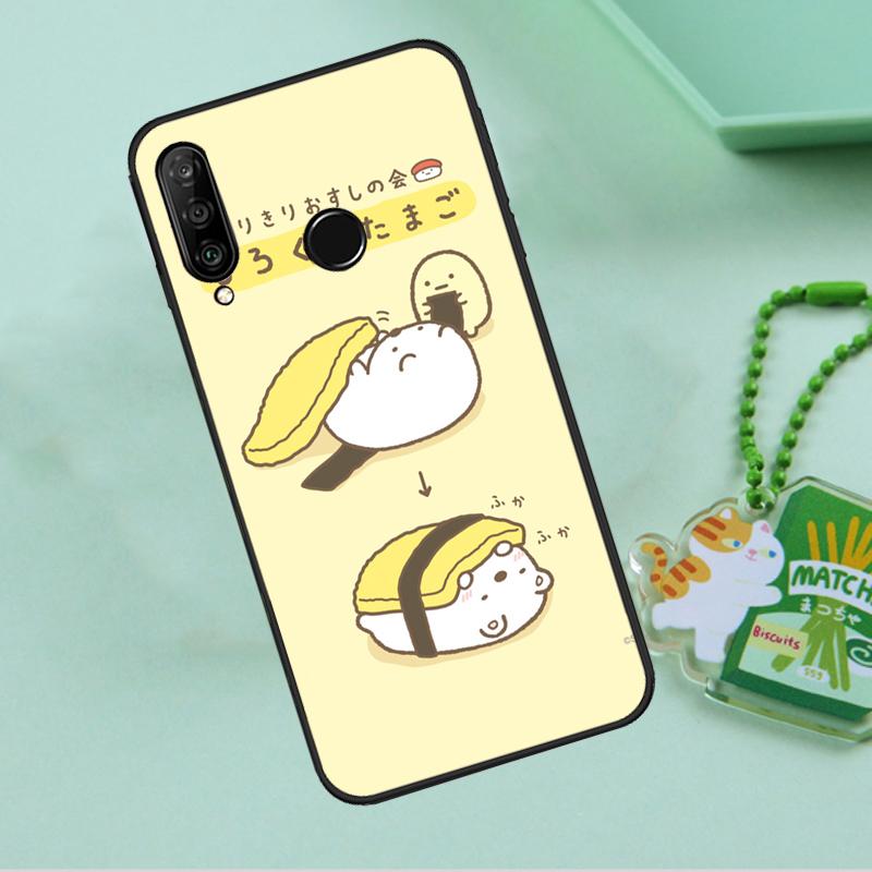 Sushi Maki Rice Kitchen Food Cute For Huawei Nova 12i 12s 7i 8i 11i 9 10 SE Y90 Y60 Y70 Y72 Y61 Y91 P30 P40 Lite P60 Pro Case