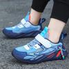Boys' sneakers 2025 spring and summer new mesh breathable solid bottom dad shoes single net children's casual shoes