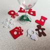 Christmas Wine Glass Decorations Goblet Pendant Accessories Elk Christmas Tree Snowman Gingerbread Man Christmas Hat 1pc