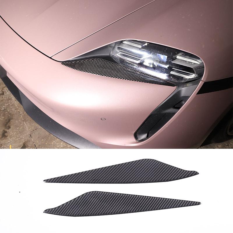 Soft Carbon Fiber for Porsche Taycan 2019-2025 Car Interior Dashboard Center Console Door Decoration Stickers Car Accessories