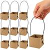 6122440 Stück Mini-Kraftpapier-Blumentopf für Sukkulenten Pflanzen Dekoration 6x5cm Miniatur Grüne Pflanze Blumentopf Wasserdicht Tmz