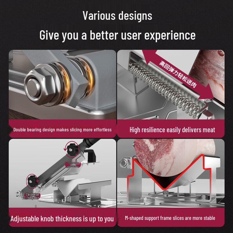 Lijia Manual Multifunctional Frozen Meat Slicer