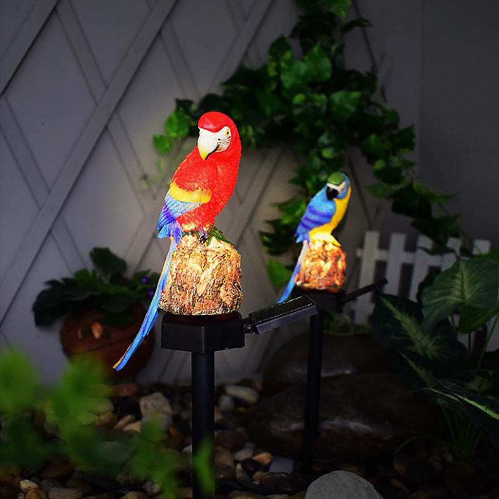 Zahradní dekorace Resin Parrot Solární světlo Garden Light