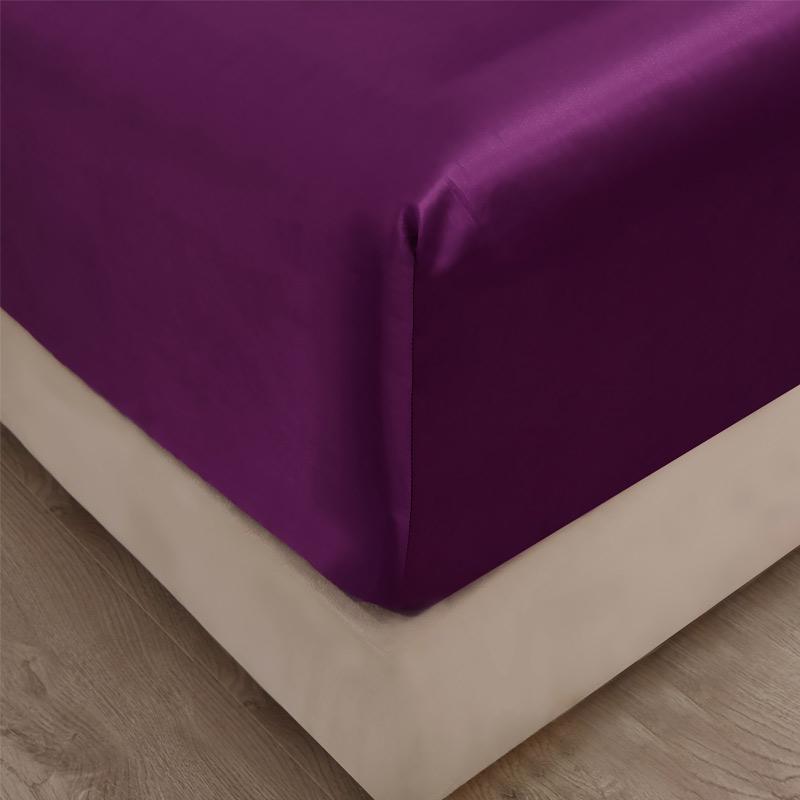 Satin Fitted Sheet Queen Deep Pocket Single  Mattress Cover Breathable Soft Comfortable Bed Set Sheet NO Pillowcase 90  160x200