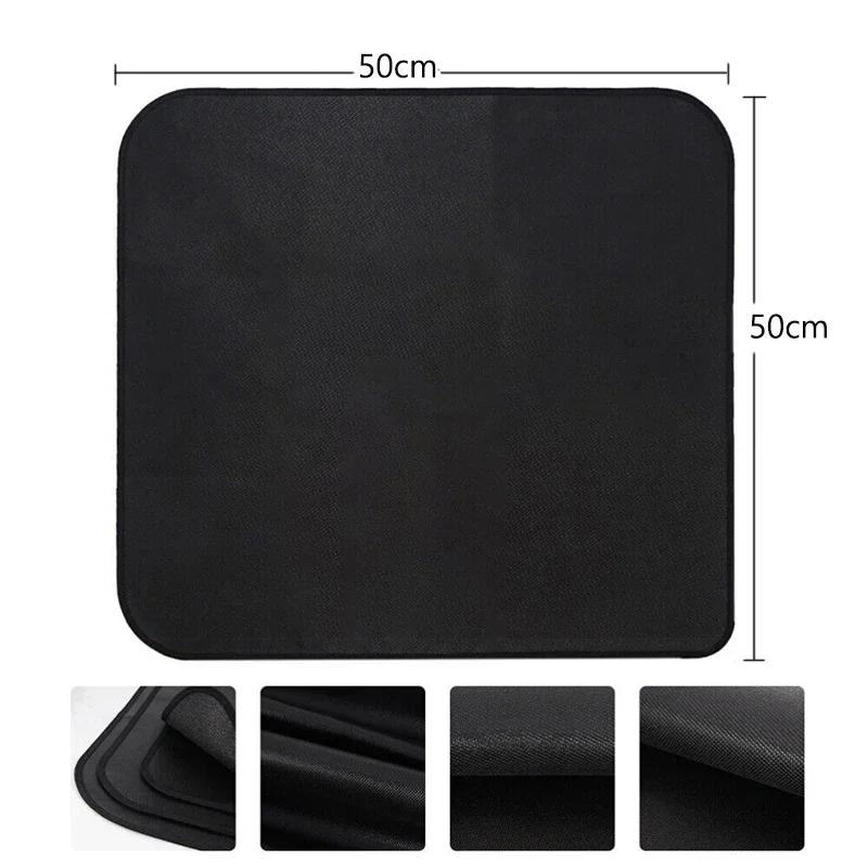 Outdoor Camping Silicone Fireproof Cloth Picnic Barbecue Insulation Pad Flame Retardant Cloth Fire Blanket Fiberglass Cloth