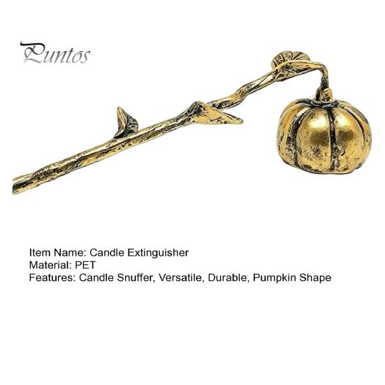 Candle Maintenance Tools Pumpkin Snuffer with Long Handle, Halloween Theme PET Wick Trimmer Alternative Extinguisher, Decorative Stopper for