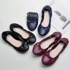Ladies flat shoes ladies simple round-headed flat shoes slide at will ladies soft-soled ballet shoes plus size