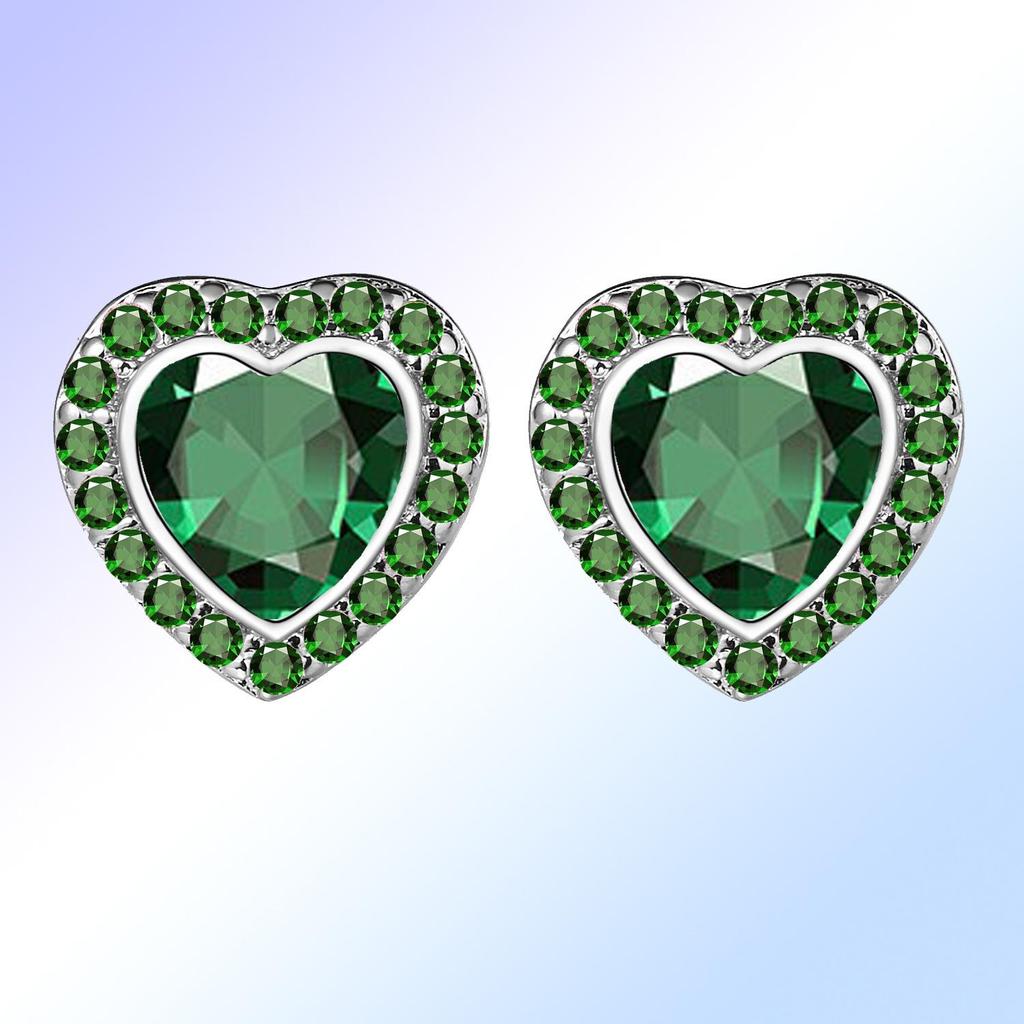 Korean Peach Heart Earrings: Simple, Small, and Cute Love-themed Jewelry for Women