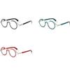 Runde Lesebrille Runder Rahmen Federbügel Blaulichtfilterbrille Ultraleichtes Harz Hyperopie Optischer Rahmen Brillen