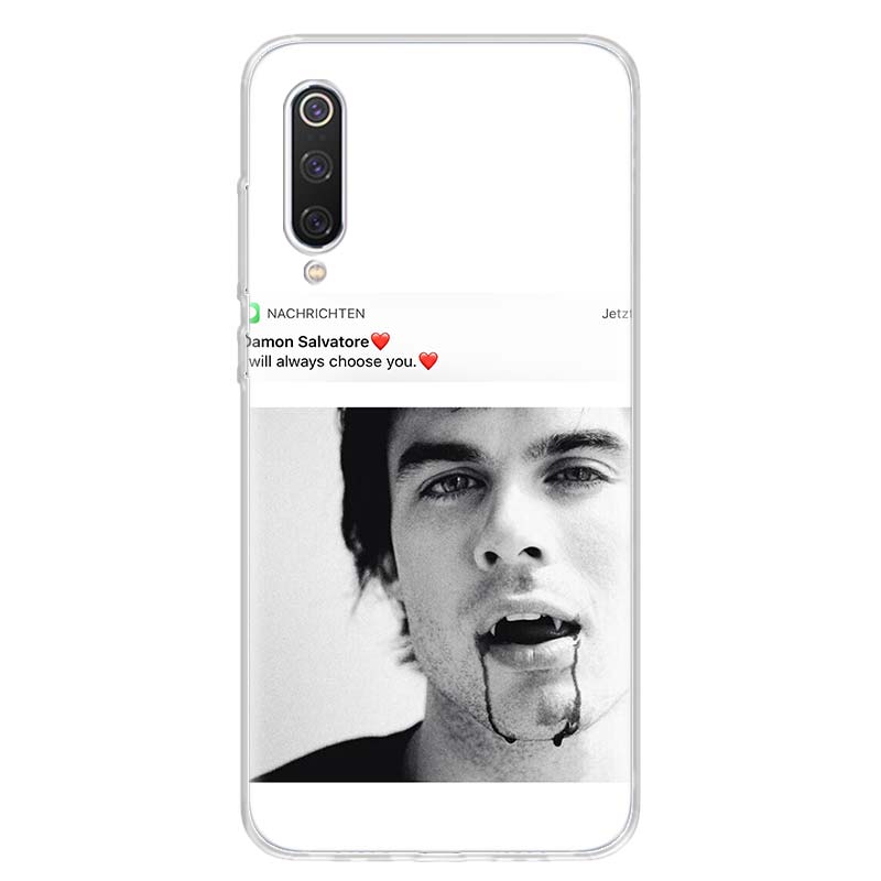 

The Vampire Diaries Damon Salvatore Soft Phone Case For Xiaomi Redmi Note 15 14 14S 13 12 Pro Plus 12S 11 11S 11E 10 10S 11T 5G Redmi Note 14 Pro 4G