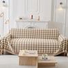 Chenille Sofahandtuch Ganzjahres Jacquard Karomuster Multifunktionale Decke Einteiliger Bezugstoff Weich Bequem