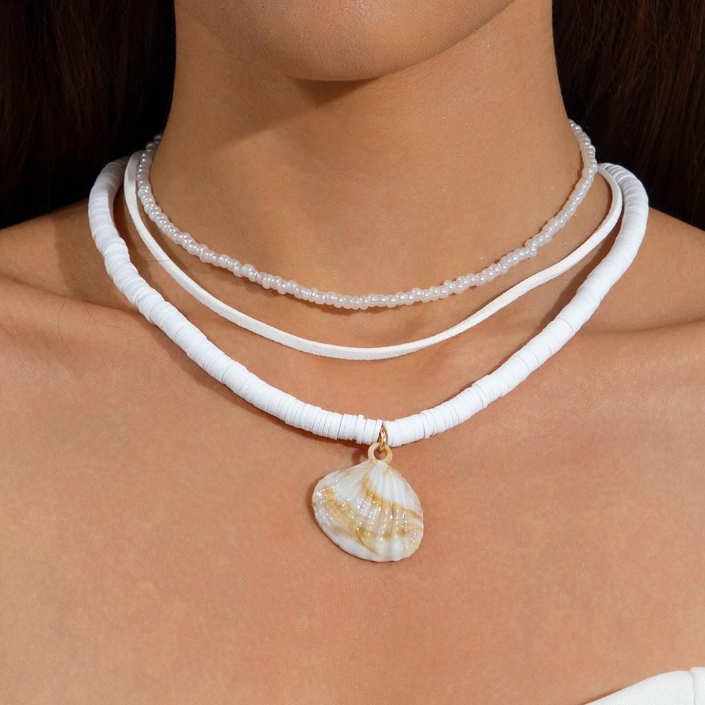 Accessories, Bohemian Beach Series Starfish Beaded Single Layer Necklace, Seaside Holiday Wind Collarbone Chain Women