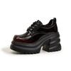 Platform Loafers Women's Autumn and Winter 2025 New Height-increasing Single Shoes British Style Small Leather Shoes Muffin Sole Thick Heel Leather