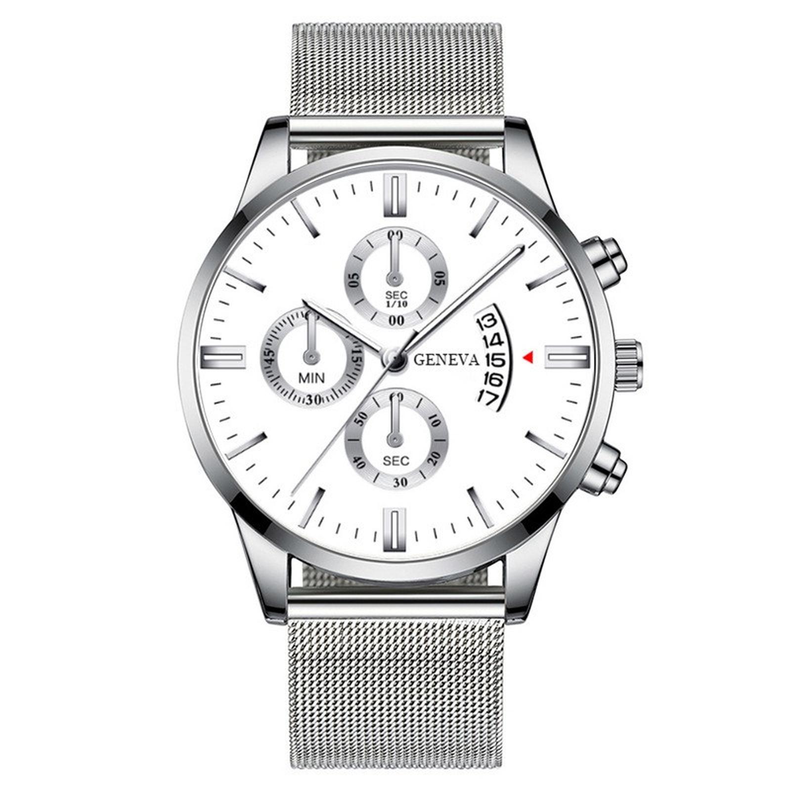 

Чоловічі шкіряні ділові модні годинники з ремінцем для подарунків One Size