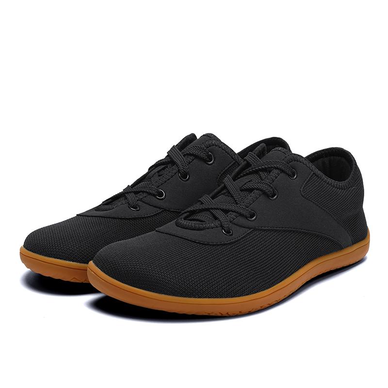 Fashion Summer Men's Mesh Barefoot Walking Shoes Flat Bottom Wide Toe Running Shoes Large Comfortable Soft Bottom Outdoor Driving Shoes
