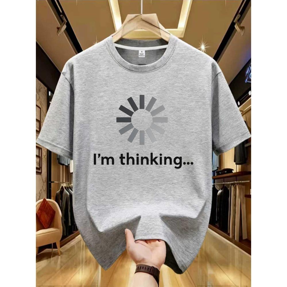 Fashion Letter Print Men Clothing Daily Casual Round Neck Short-sleeved Gym T Shirts Oversized Loose T-shirt