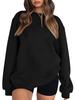 2024 Autumn/Winter Women's Casual Loose Solid Color Round Neck Hoodie