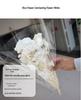 Bleached White Rice Flower & Millet Flower Dried Bouquet for Home Decor & DIY Crafts