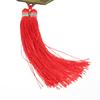 Chinese Feng Shui Yin Yang Bagua Mirror with Red Tassel Zodiac Carvings Housewarming Gift for Good Fortune Luck