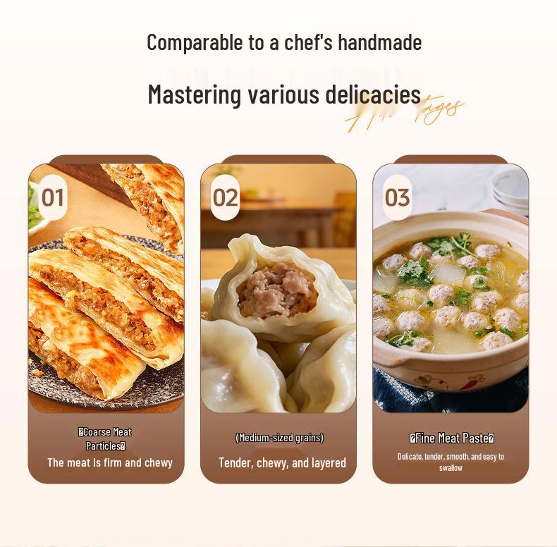 Doppelt verwendbarer manueller und automatischer Fleischwolf & Küchenmaschine