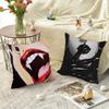 1 szt. Vintage Horror Wampir Poszewka na Poduszkę Kwadratowa Sypialnia Sofa Wypoczynek Komfortowa Poduszka Samochód Salon Dekoracja Domu