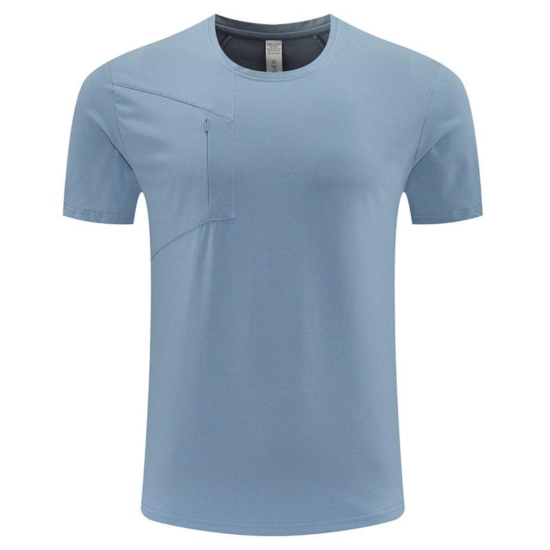 Quick-drying short-sleeved t-shirt men's outdoor sports round neck breathable sweat-absorbing fitness running mountaineering cycling