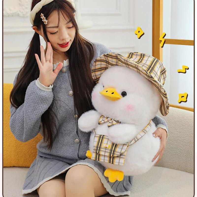 New 25/35/45Cm Kawaii Cute Gentleman Duck Plush Toy Children'S Pillow Doll Interior Decoration Boys And Girls Birthday Gifts
