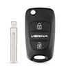 Dandkey S Remote Car Key Shell 3Btn Flip Folding Key Shell For Hyundai I20 I30 Ix35 I35 Accent Kia Picanto Sportage K5 Case