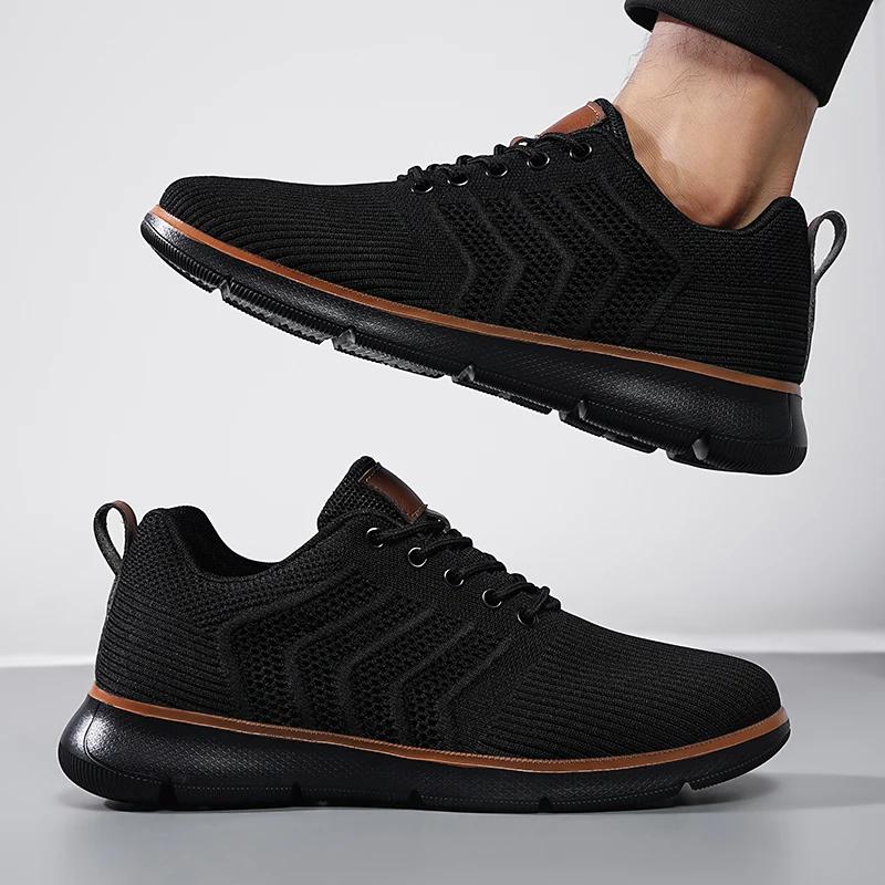 Mode Herren Mesh Freizeitsneakers Leicht Atmungsaktiv Businessschuhe Bequeme Walking Oxford Schuhe Trainer für Herren Zapatos Übergröße