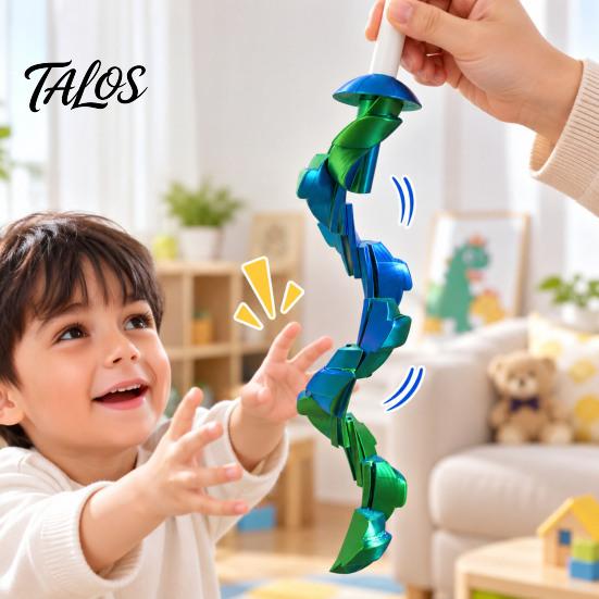 Lustiges Büro-Schreibtischspielzeug, Teleskop-Lutscher-Fidget-Spielzeug, 3D-gedruckte einziehbare Schlangenform, Sensorisch für Sammler, Stressabbau, Kreativ für Eltern und Kinder