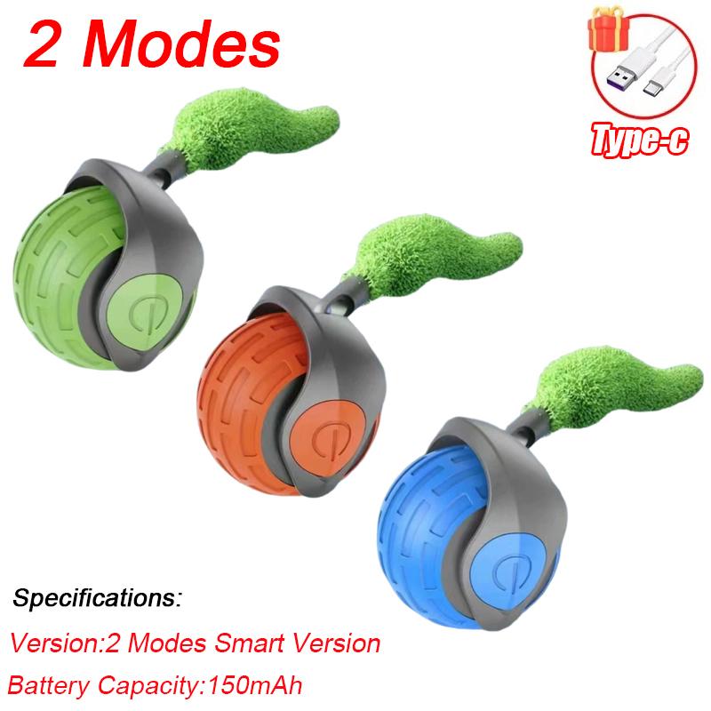 New Interactive Cat Toys Ball Smart Electric Rolling Ball Toys for Cat Kitty Pet Automatic Training USB Rechargeable Cat Toy