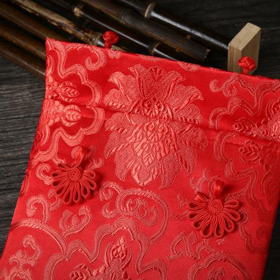 Dragon Phoenix Chinese Envelope Knot Brocade Red Packet Money for New Year