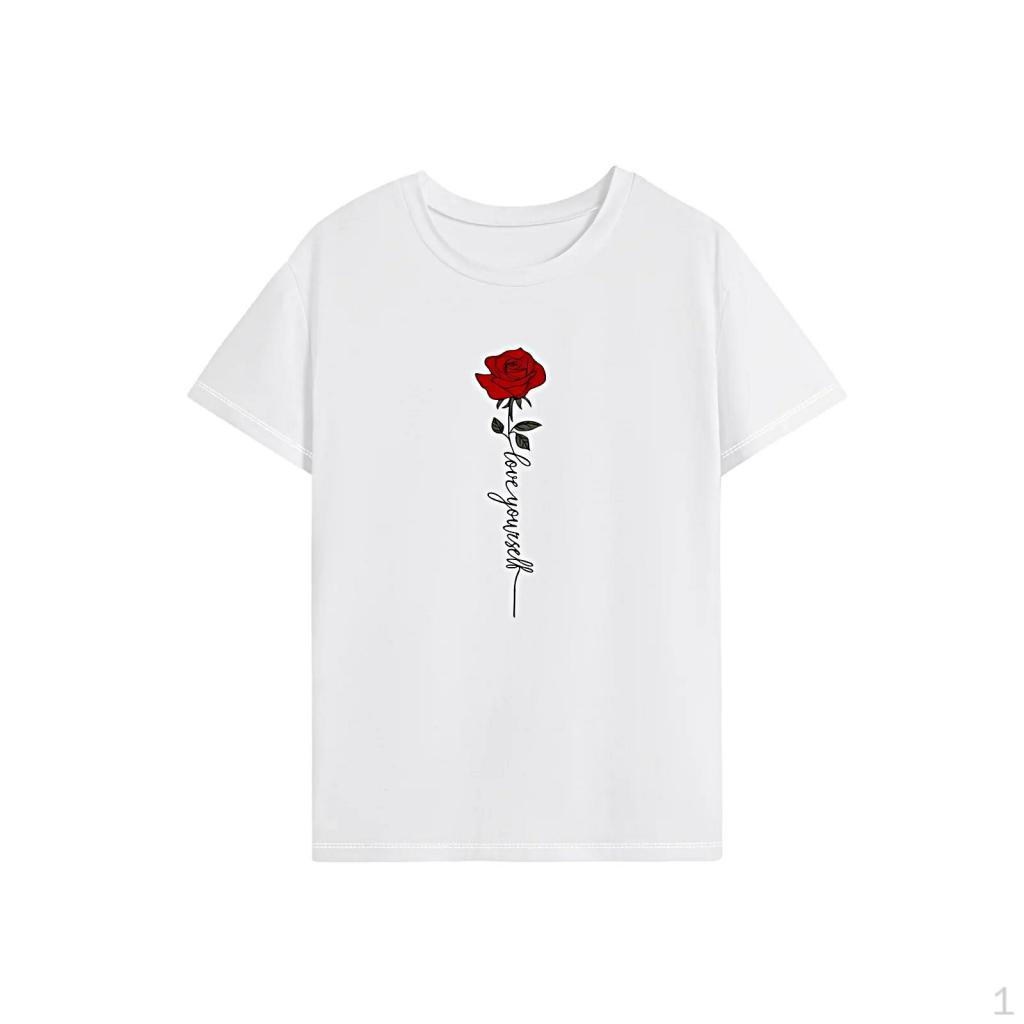 

T Shirt for Women Crewneck Breathable Summer Tops Travel Work Shopping