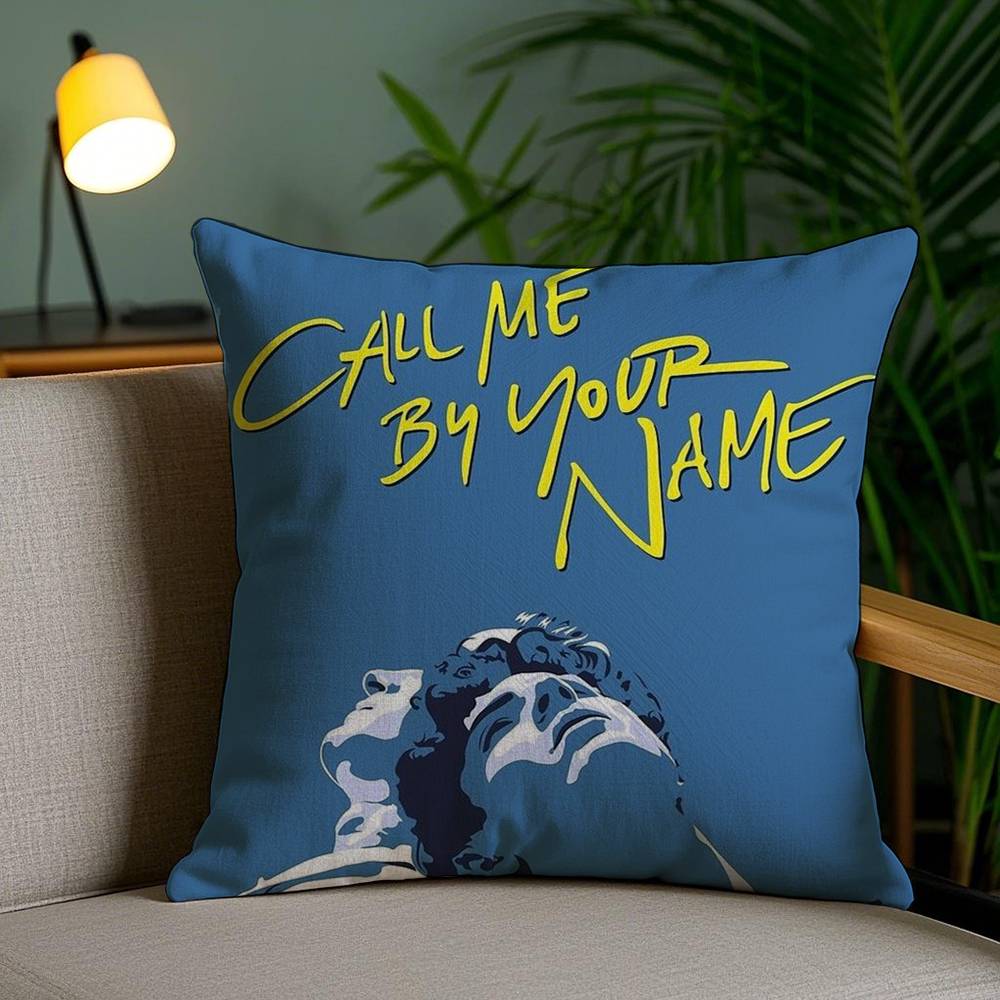 C-Call Me by Your Name Pillow Case Sofa Short Plush Double-sided HD Printing Room Home Office Gift Cushion Cover