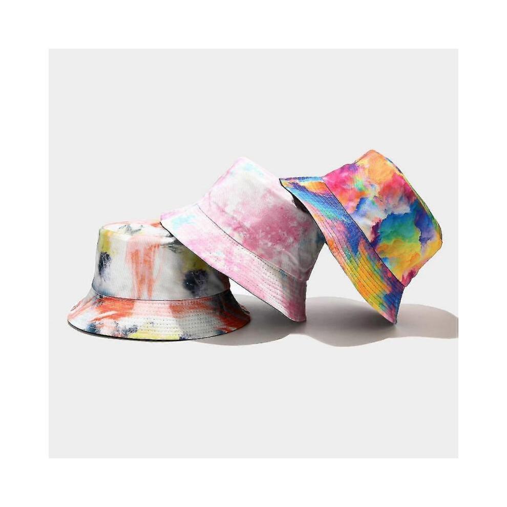 Eimerhut Tie Dye Wende-Fischer Sommer Strand Sonnenhüte für Damen