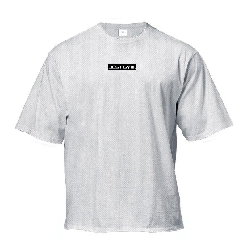 

Muscleguys, корейская свободная простая футболка, летняя одежда для бодибилдинга, спортивная дышащая футболка с короткими рукавами XXL белый