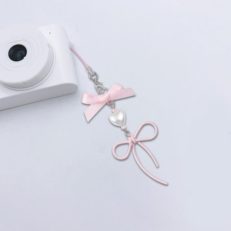 Lovely Bear And Star Dices Key Holder with Ribbon Bowknot Comfortable Resin Alloy Materials for Daily Use Casual Wear