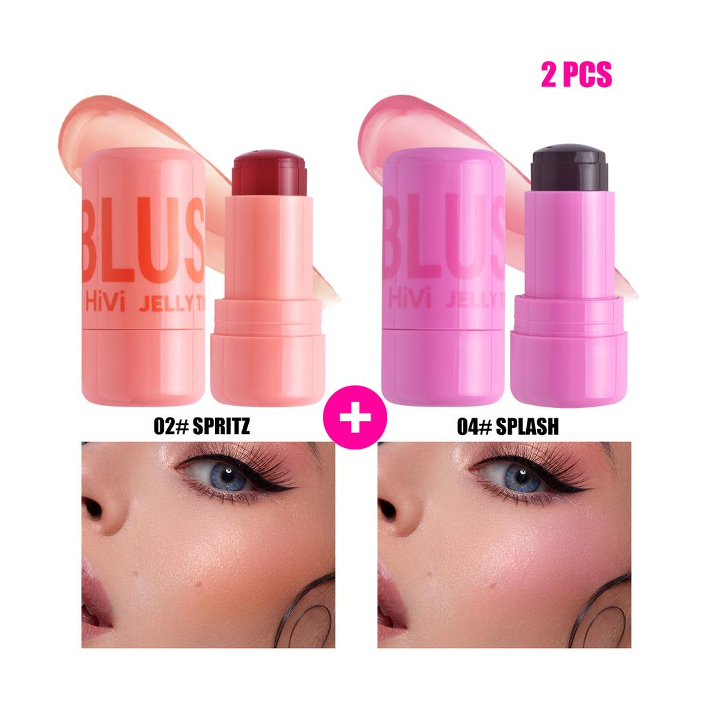 [Buy 1 Take 1] Multifunctional Blush Cream Long-Lasting High Pigment Lipstick Eyeshadow Stick