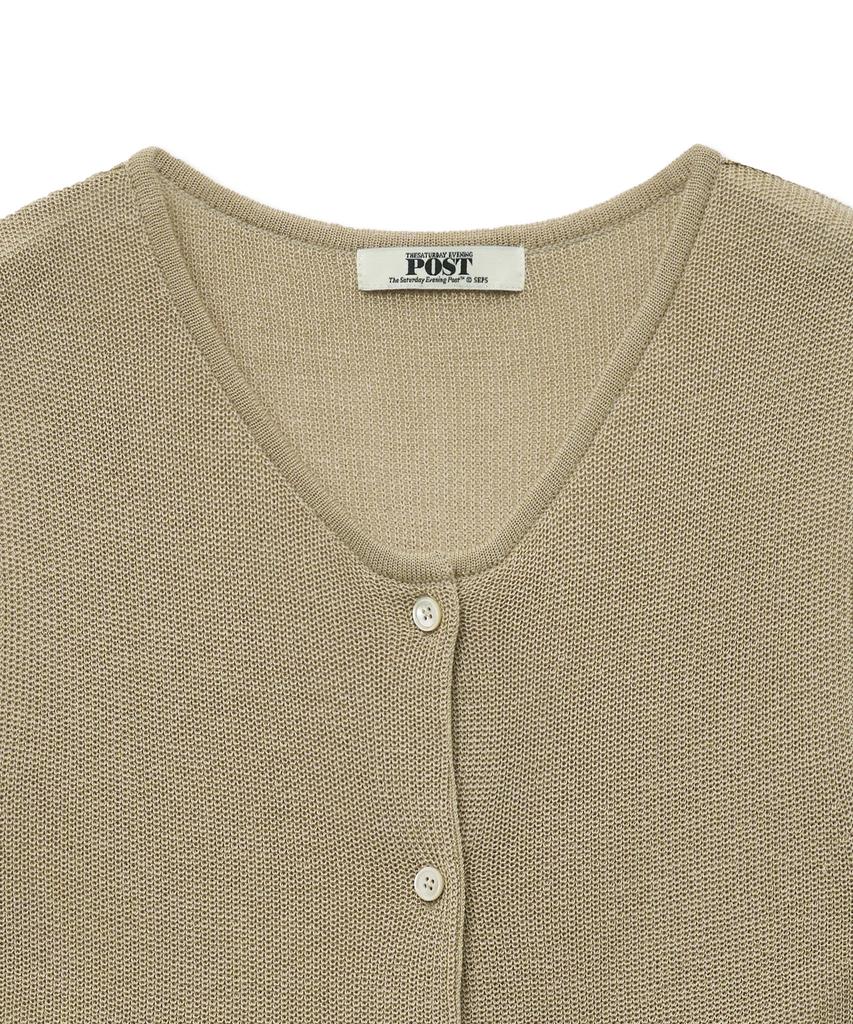 THE SATURDAY EVENING POST High Gauge Knit Vest_Beige