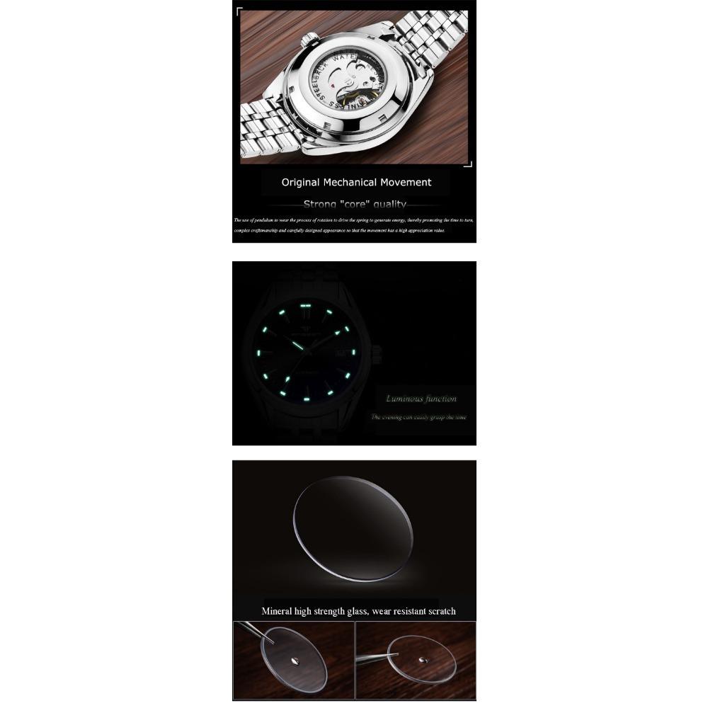 Neue Mode Blaues Licht Automatische Mechanische Uhren Business Herren Luxusuhr Lässige Kalender Armbanduhren Männliche Geschenke Uhren