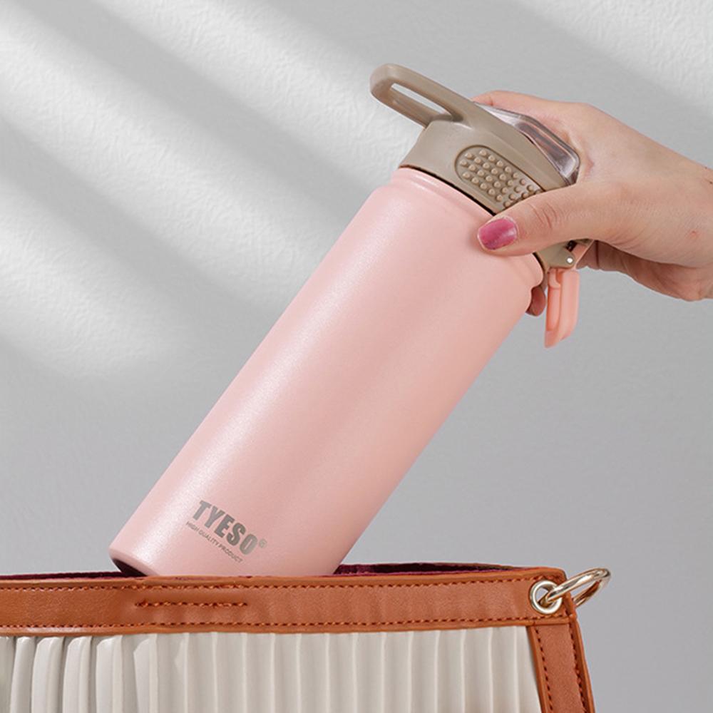 530ML 304 Stainless Steel Spray Coated Insulated Sports Water Bottle Portable Outdoor Sports Kettle With Suction Nozzle Insulate