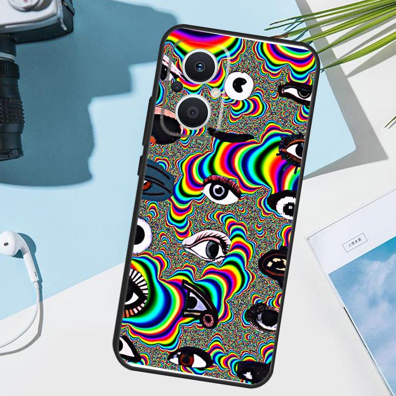 

Чехол-обложка с рисунком глаза для OPPO Reno 8T 7 8 Lite 14F 13F 12F 11F 14 13 12 11 10 OPPO Find X8 X6 X5 X9 Pro OPPO Find X8
