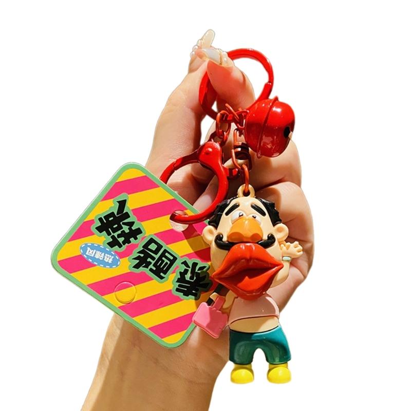 Exquisite Handmade Keyrings Uncle Shaped Pendant Keychains Couple Accessories 1