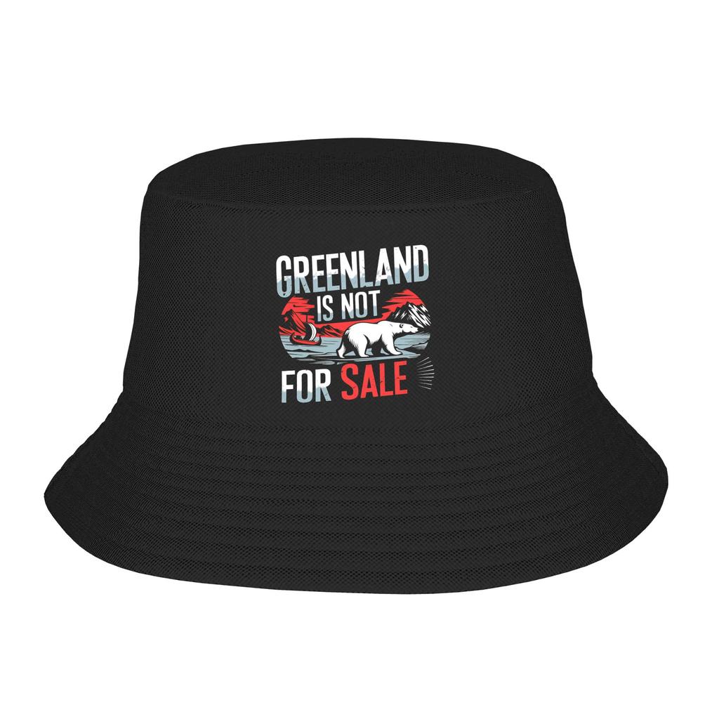 Not For Sale Greenland Bucket Hat Summer  Casual Fisherman Hats For Unisex Beach Travel Caps Hip Hop Pattern Visor Hats