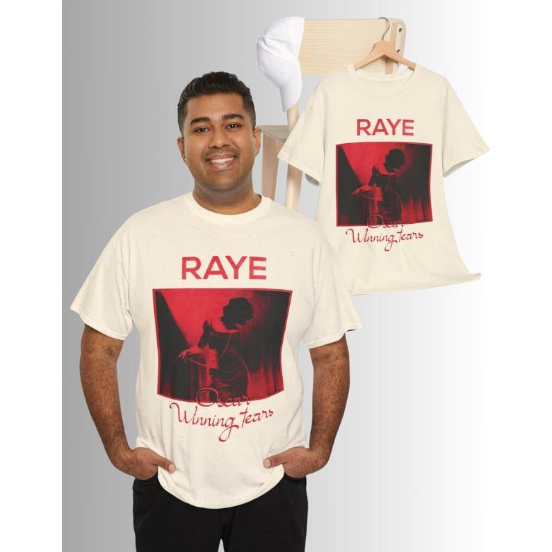2026 Summer Fashion Trendy Tee Unisex Vintage Grapich Raye - RAYE _oscar Winning Tears_ T-shirt _ British Soul & Pop Tee