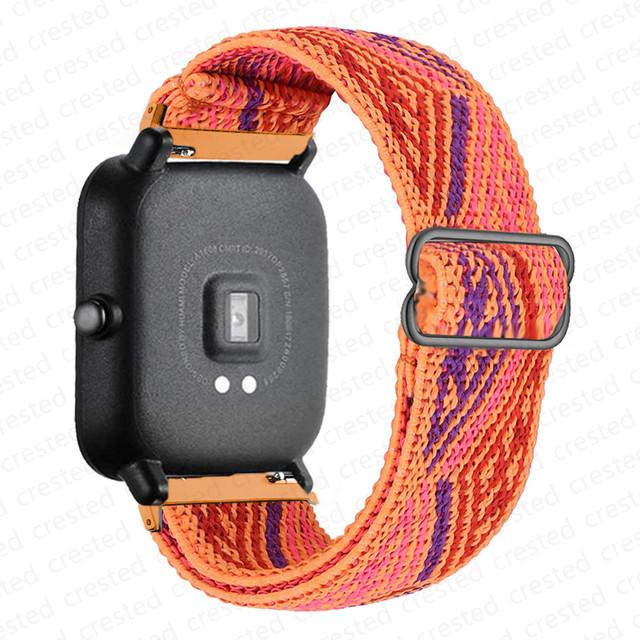Nylon Band For Amazfit GTS 4/2/2e/3/GTS2 Mini/GTR/4/3/Pro/GTR2/stratos Bracelet Correa Amazfit Bip 6 5 3 20mm/22mm Watch Straps