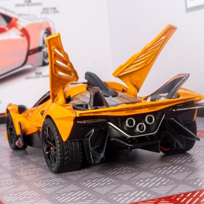 Simulation Alloy Super Car Model Boy Acousto-optic Pullback Toy Car Ornaments
