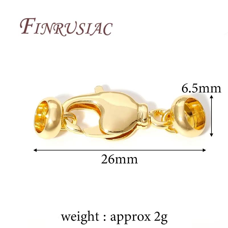 18K Gold Plated Connector Clasps For Pearl Bracelet Necklace Making,Beads End Caps Fastener Clasps DIY Handmade Jewelry Findings