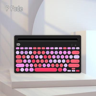 Fude IK3381D Portable Wireless Bluetooth Keyboard with Tablet Stand
