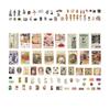 200 Pcs Vintage Clip and Paste Memo Pad Scrapbooking Diary Album Lable Material Decorative Stationery Craft Background Paper